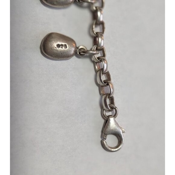 Sterling Silver Charm Bracelet Inspirational Words Marked 925 blessings - Picture 8 of 14